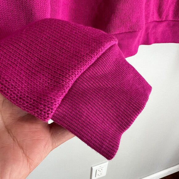 Wildfox Womens APRES SKIT Crew Neck Sweater SMALL in Festival Fuschia Cotton - Picture 4 of 9